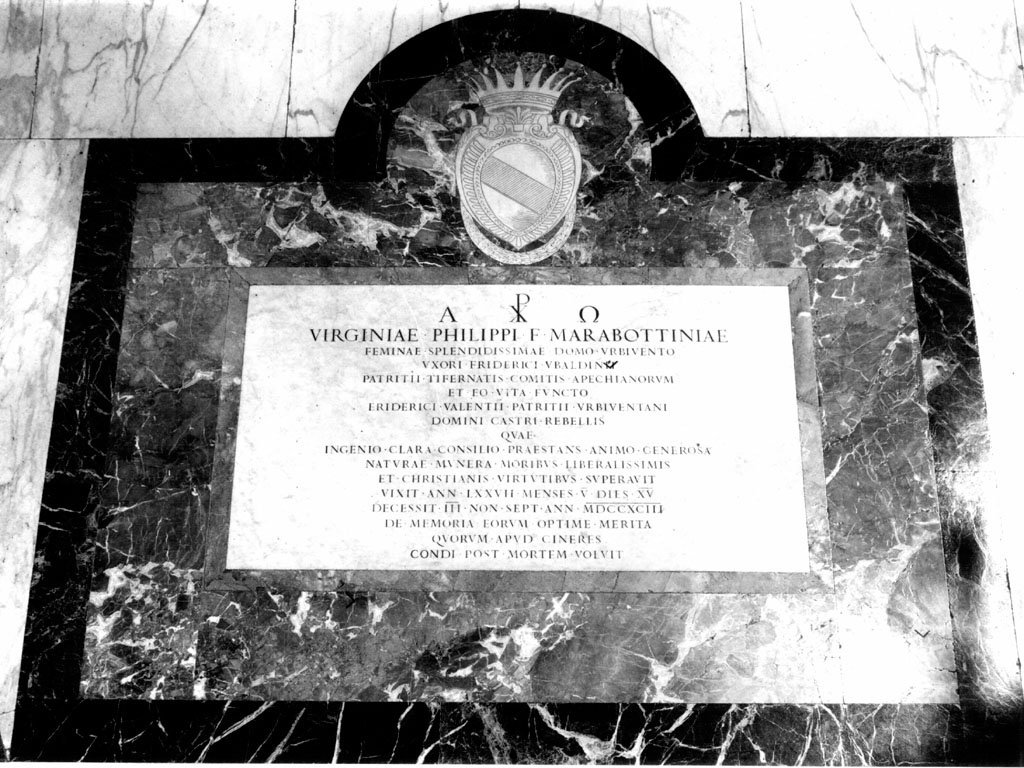 lapide tombale - ambito romano (sec. XVIII)